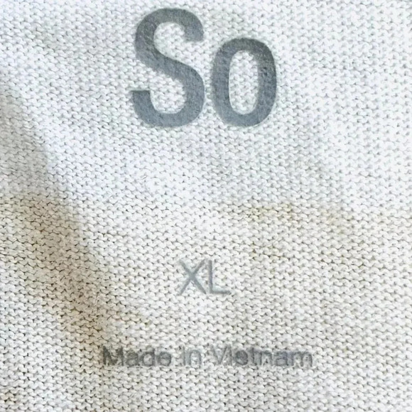 NWT SO Juniors Long Sleeve Pullover Collared Neck Striped Yellow Shirt Size XL - Picture 10 of 12